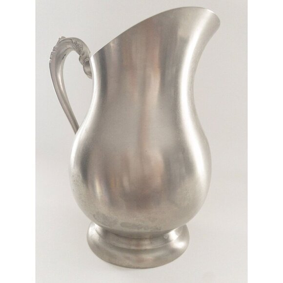 Vintage F.B. Rogers Silver-Plated Water Pitcher With Ornate Handle 8" Tall - Picture 2 of 11